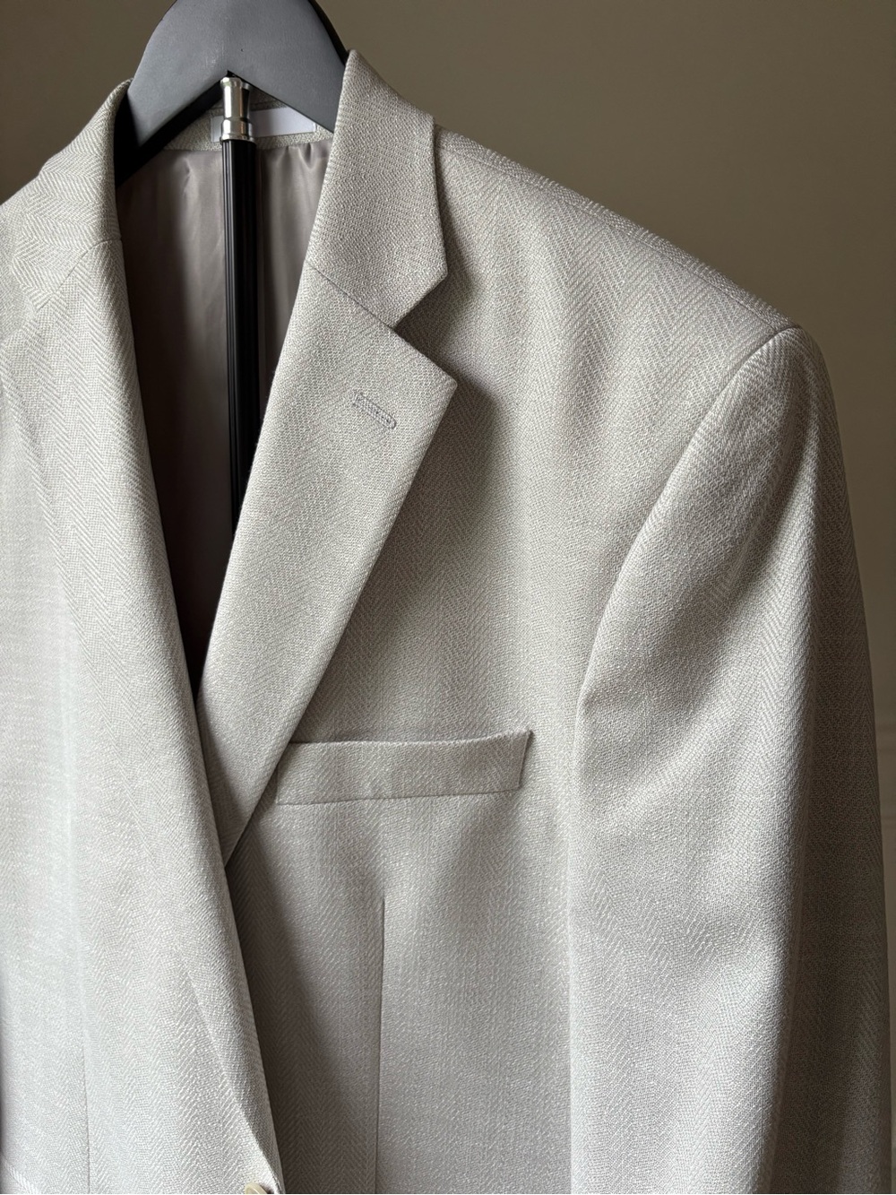 Michael Kors Light Cream Men's Sport Coat Blazer - Picture 4 of 10